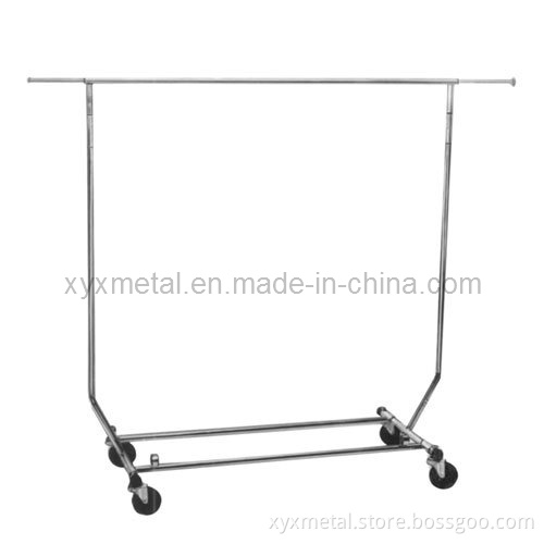 Collapsible/Folding Rolling Clothing/ Telescopic Garment Salesman Clothes Rack